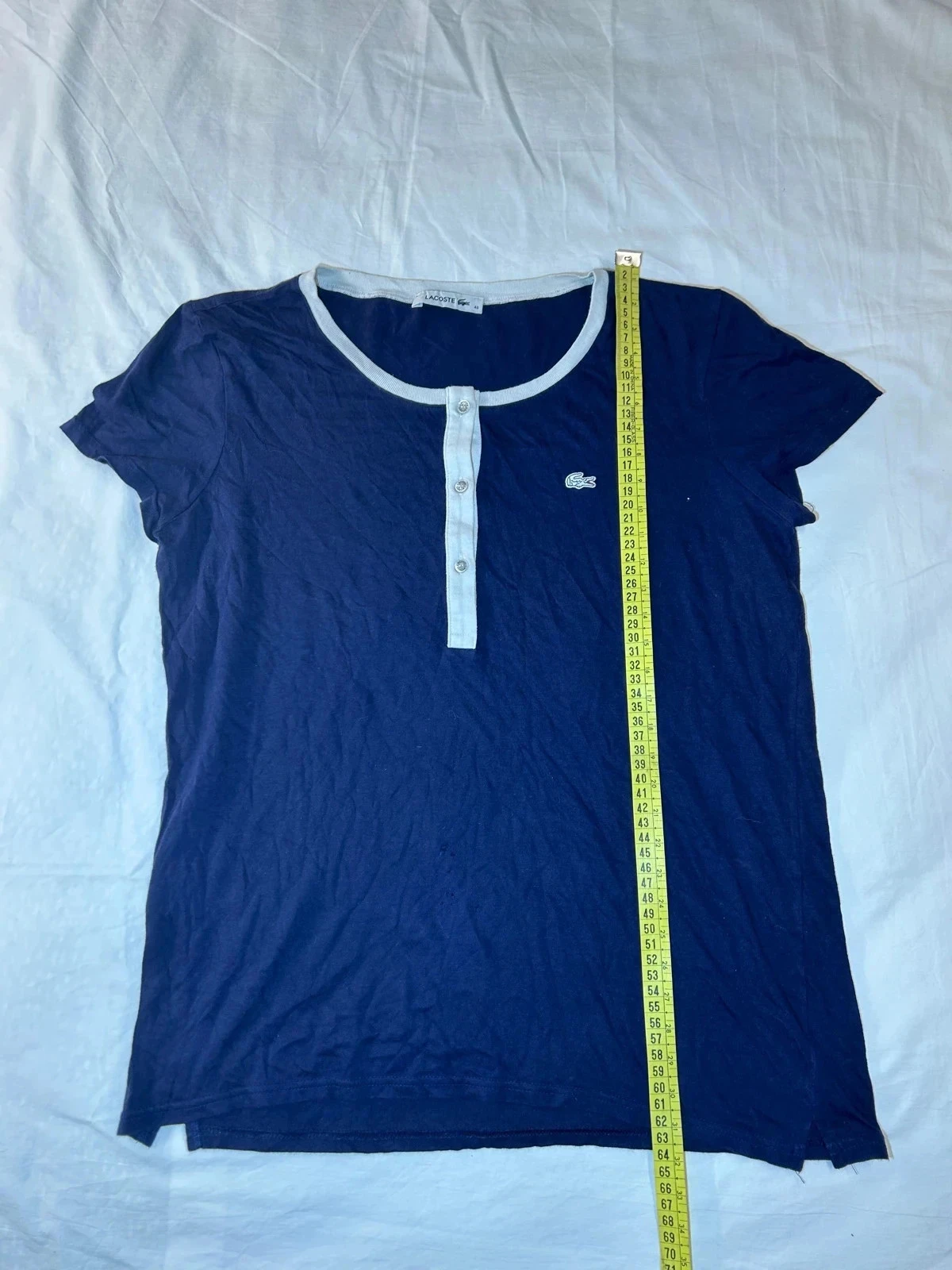 T-shirt bleu marine Lacoste